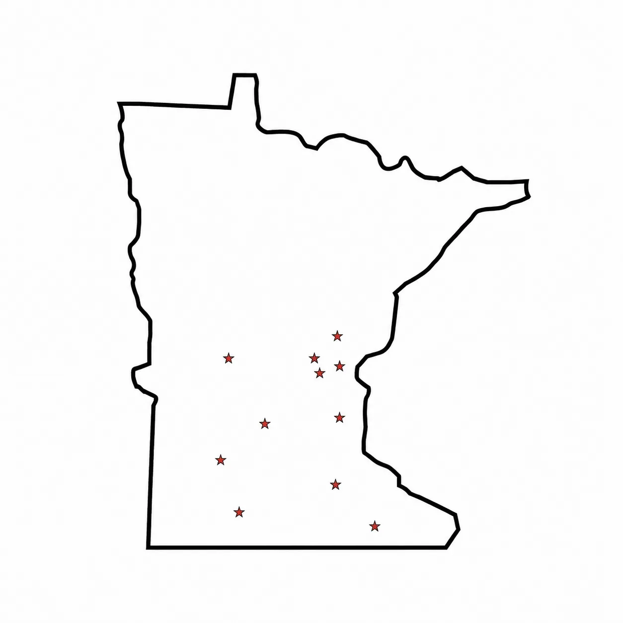 Minnesota service area map